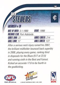 2009 Select AFL Champions #38 Nick Stevens Back